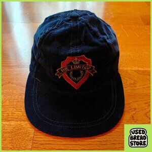 Vintage The Limited Crested Velour Hat | Navy | One Size | Frazzled | Y2K | Mall